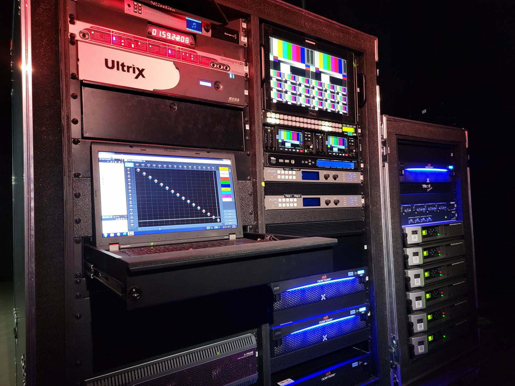 Rack UltriX et équipement de diffusion